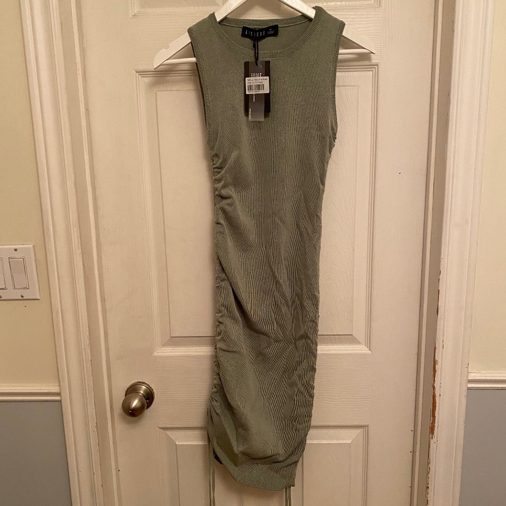 Sweater Dress Cover-Up Mossy Green